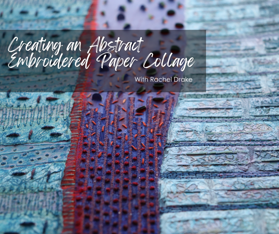 Create an Abstract mixed media collage with Rachel drake